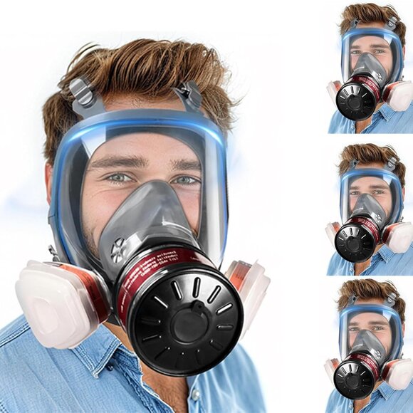 Other - 4 Pack Full Face Gas Masks - Gas Masks Survival Nuclear and Chemical with 40mm A